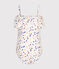 Girls' One-Piece Print Swimsuit MARSHMALLOW white/MULTICO white