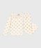 Children's golden heart-print velour pyjamas MILK /DORE