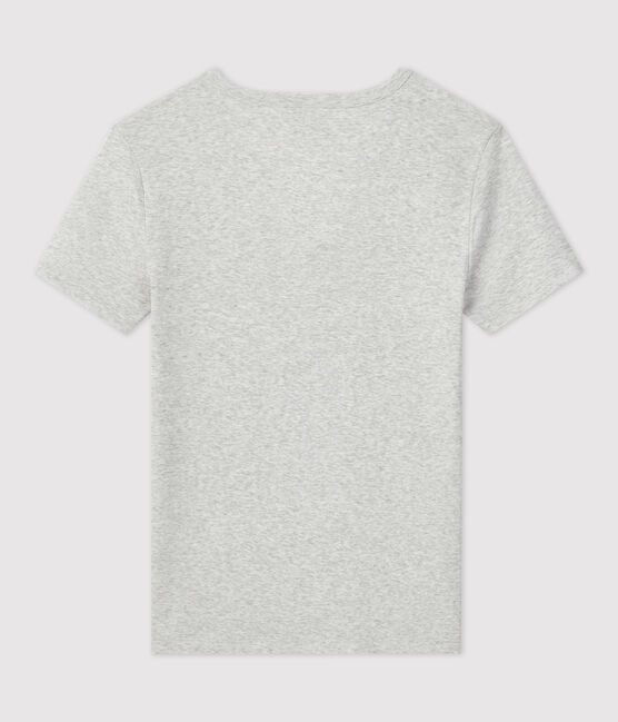 Women's Iconic Cotton V-Neck T-Shirt BELUGA CHINE grey