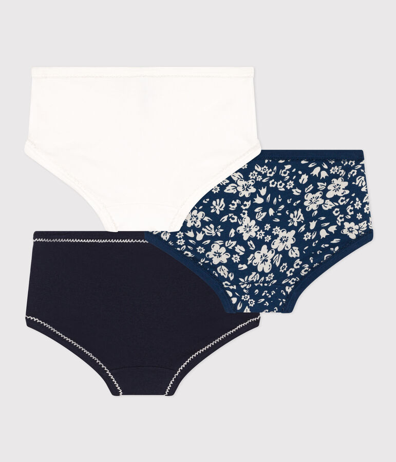 Girls' Flower Cotton Briefs - 3-Pack multicolor