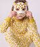 Children's leopard print cotton fancy dress pyjamas MARSHMALLOW white/MULTICO white