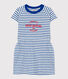 Girls' Striped Slub Jersey Dress