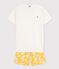 Boys' Cotton Short Pyjamas MARSHMALLOW white/ORGE