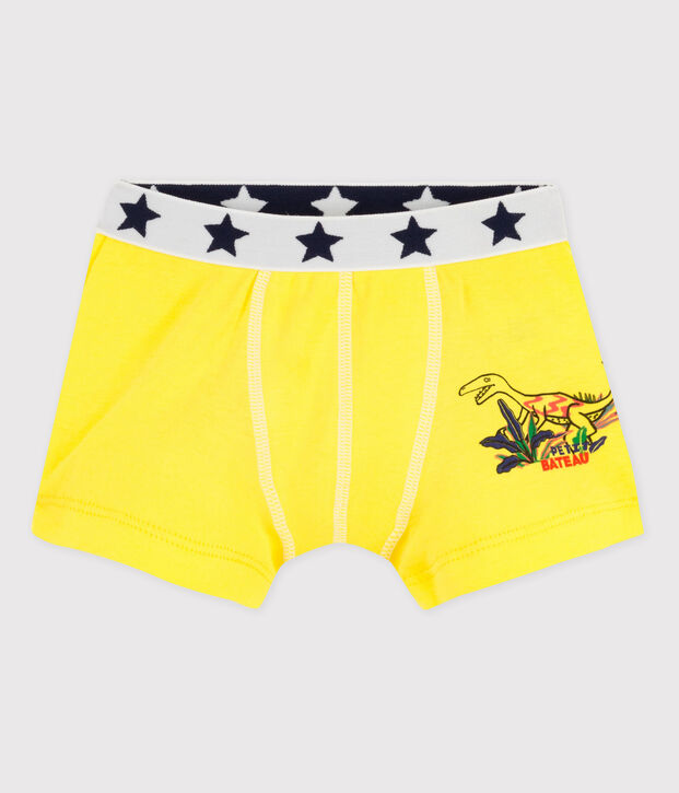 Boys' Cotton Boxer Shorts yellow