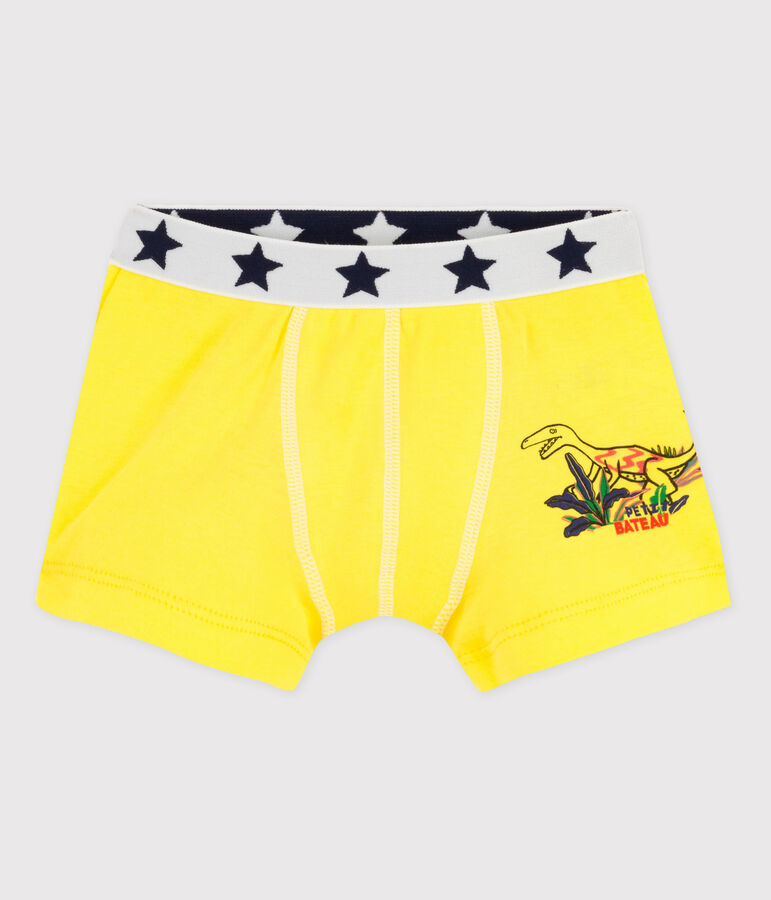 Boys' Cotton Boxer Shorts yellow