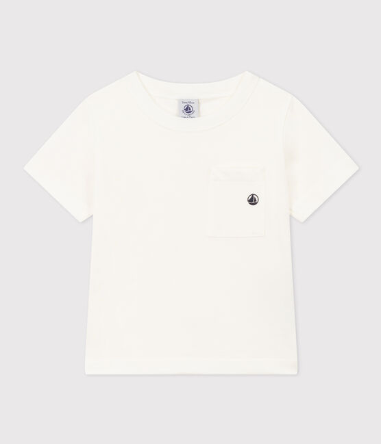 Boys' Short-Sleeved T-Shirt MARSHMALLOW white