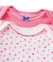 Pack of 2 baby girl bodysuits . white