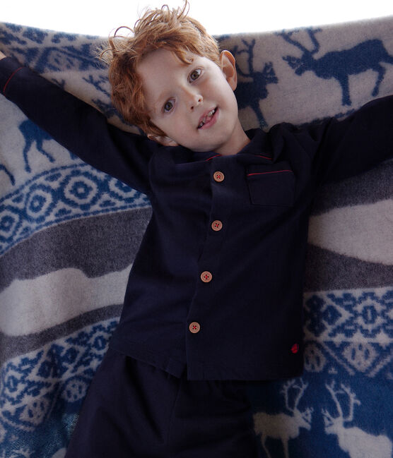Boys' Jersey Pyjamas SMOKING blue