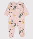 Babies' Floral Tube Knit Sleepsuit
