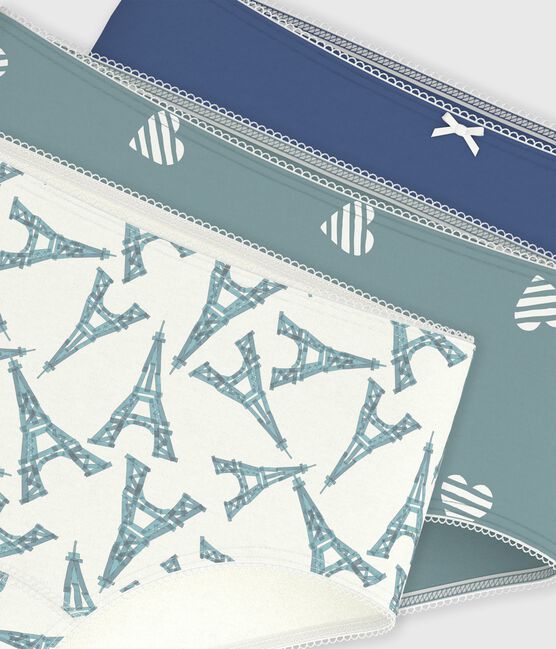 Pack of children's printed cotton shorties variante 1