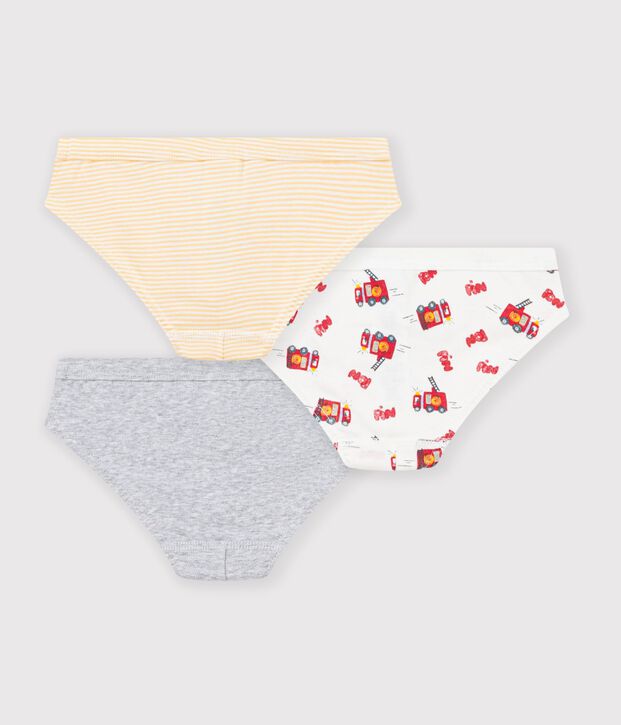Pack of children's firefighter print cotton briefs multicolor