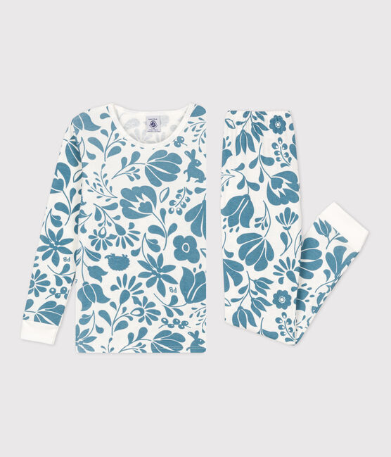 Floral Cotton Snugfit Pyjamas MARSHMALLOW white/ROVER