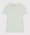 Women's Iconic T-shirt in plain cotton POOL blue