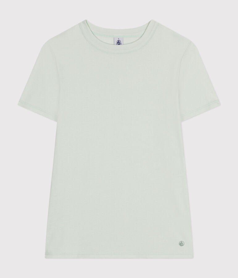 Women's Iconic T-shirt in plain cotton blue