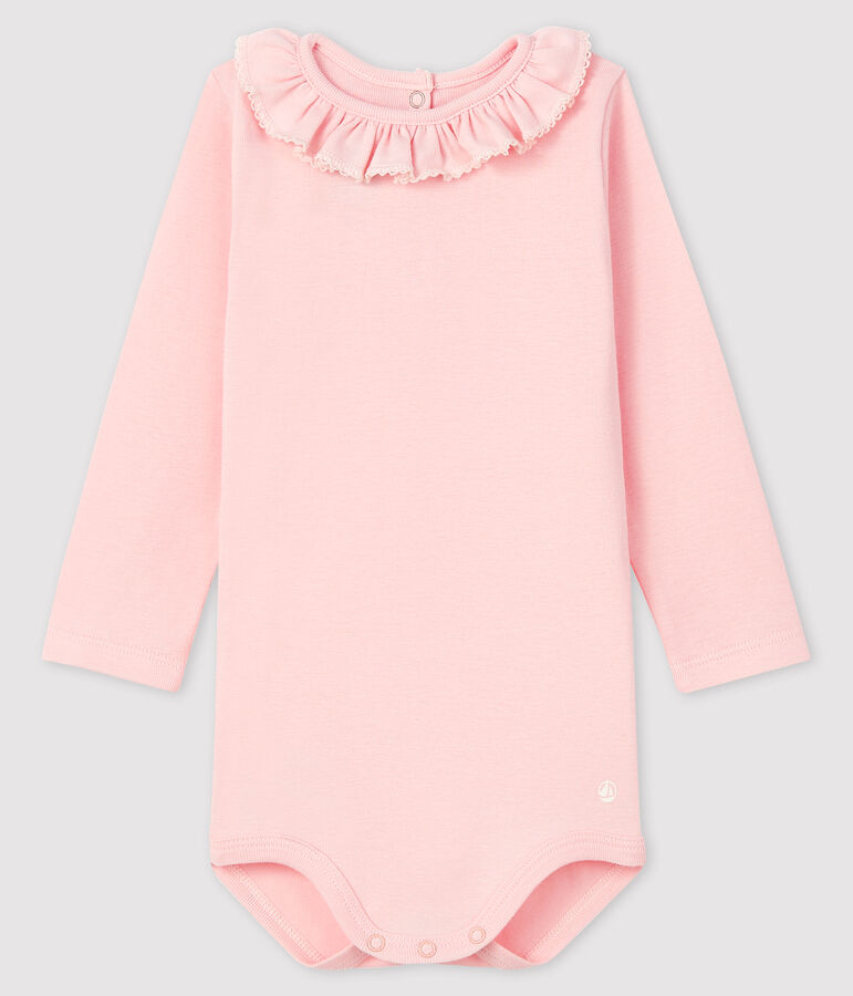 Baby girl's long-sleeved bodysuit MINOIS pink