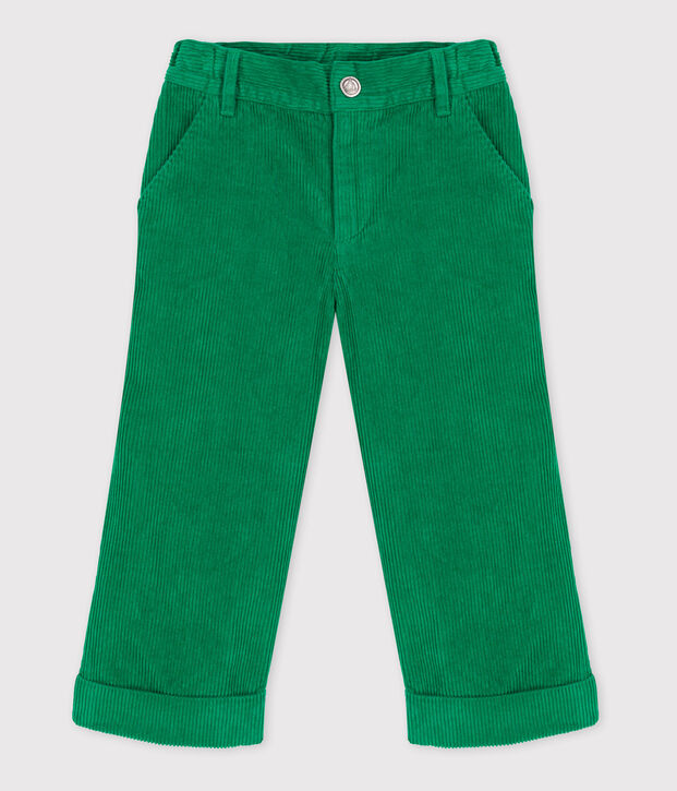 Girls' Corduroy Trousers MATCHA