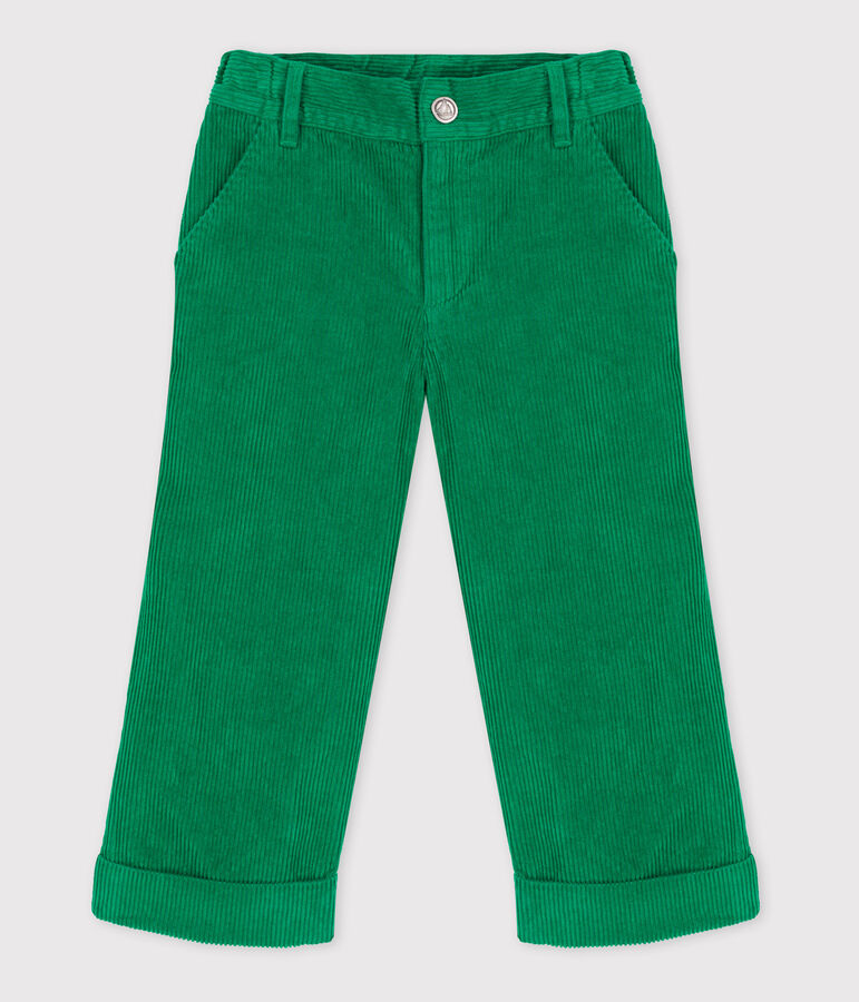 Girls' Corduroy Trousers MATCHA