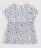 Baby Girls' Short-Sleeved Poplin Blouse MARSHMALLOW white/MULTICO white