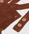 Babies' Large Corduroy Dungarees CINA brown