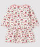 Baby girl's long-sleeved dress MARSHMALLOW white/MULTICO white