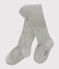 Pair of tights for baby girls SUBWAY CHINE grey