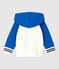 Babies' Fleece Sweatshirt RUISSEAU blue/MARSHMALLOW white