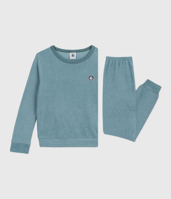 Children's plain cotton terry pyjamas GOBELIN