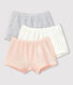 Girls' Cotton Hipsters - 3-Pack