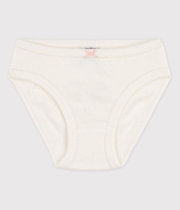 Girls' Cotton Briefs white