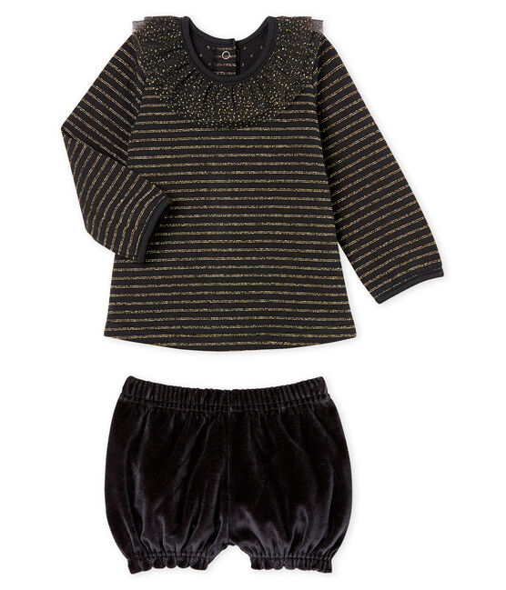 Baby Girls' Clothing - 2-Piece Set NOIR black/MULTICO white