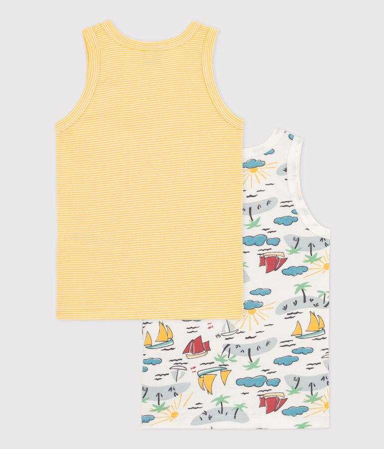 Boys' Explorer Patterned Cotton Vests - 2-Pack variante 1