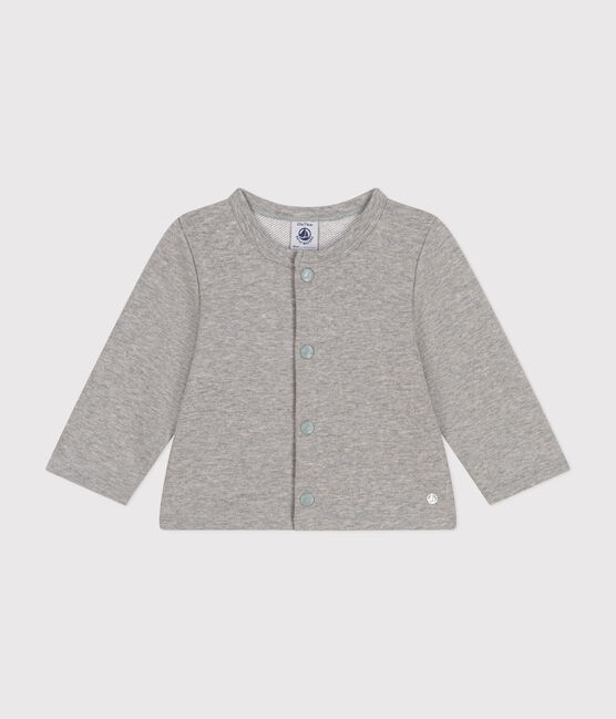 Babies' Fleece Cardigan CHATON CHINE grey