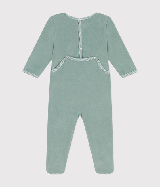 Babies' velour pyjamas PAUL green