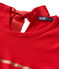 Women's sequin-stripe T-shirt FROUFROU red