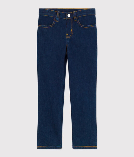 Girls' slim denim trousers DENIM BRUT blue