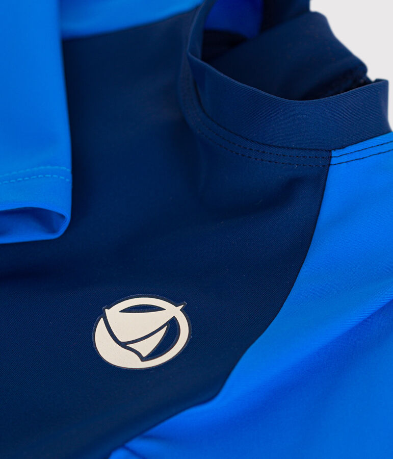 Babies' UV-protect swimming onesie blue/blue