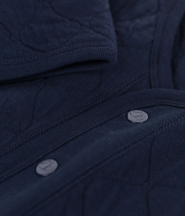 Babies' Quilted Tube Knit Cardigan SMOKING