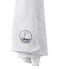 Women's scarf in an extra-fine tube knit POUSSIERE grey/LAIT white