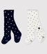Pack of 2 pairs of baby tights