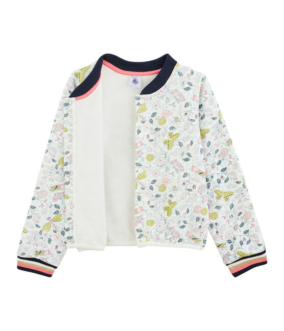 Girls' Cardigan MARSHMALLOW white/MULTICO white