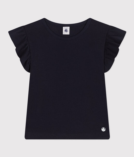 Girls' Cotton T-Shirt SMOKING blue