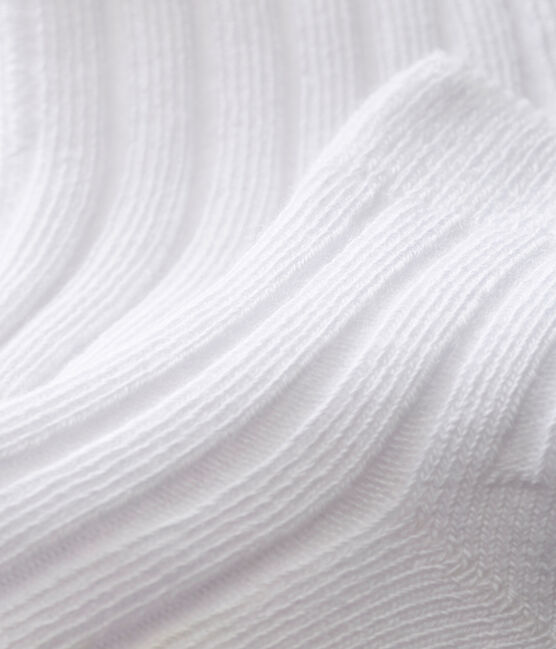 Unisex baby socks ECUME white