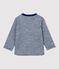 Babies' Wool/Cotton T-Shirt MEDIEVAL blue/MARSHMALLOW white