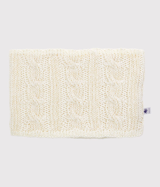 Girls' Snood MARSHMALLOW white/OR yellow