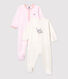Babies' Velour Sleepsuit - 2-Pack