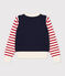 Women's' Cotton/Wool Breton Pullover MARSHMALLOW white/MULTICO white