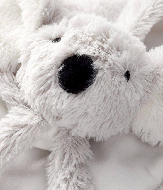 Babies' Fleece Koala Comforter MARSHMALLOW white/GRIS grey