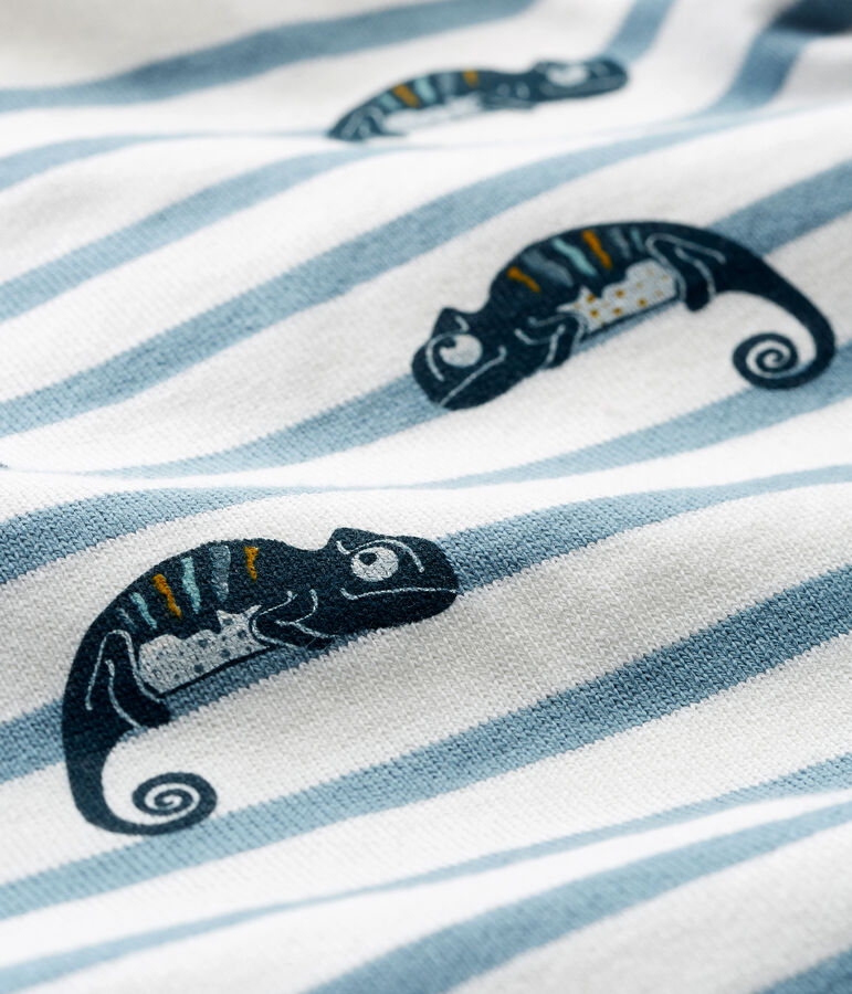 Baby Boys' Short-Sleeved Playsuit white/blue