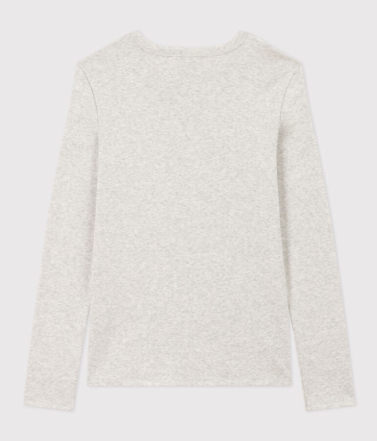 Women's Iconic Cotton Round Neck T-Shirt grey