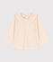 Babies' Long-Sleeved Slub Jersey Blouse AVALANCHE Ecru
